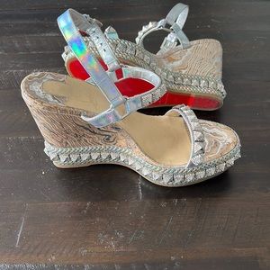 Christian Loubiton Espadrille Wedge size 39